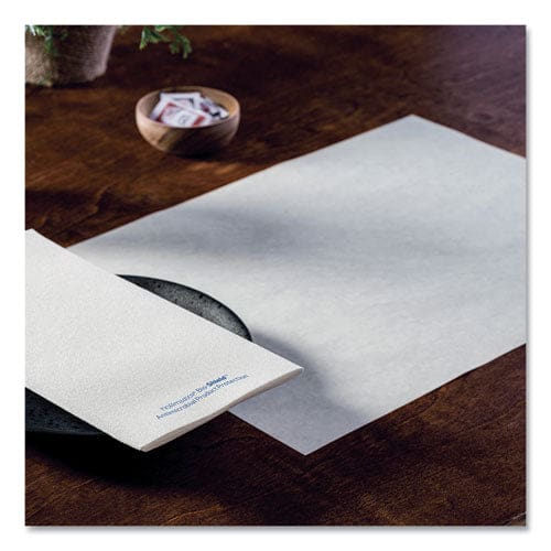Hoffmaster Solid Color Embossed Straight Edge Placemats 10 X 14 White 1,000/carton - Food Service - Hoffmaster®