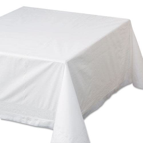 Hoffmaster Tissue/poly Tablecovers 72 X 72 White 25/carton - Food Service - Hoffmaster®