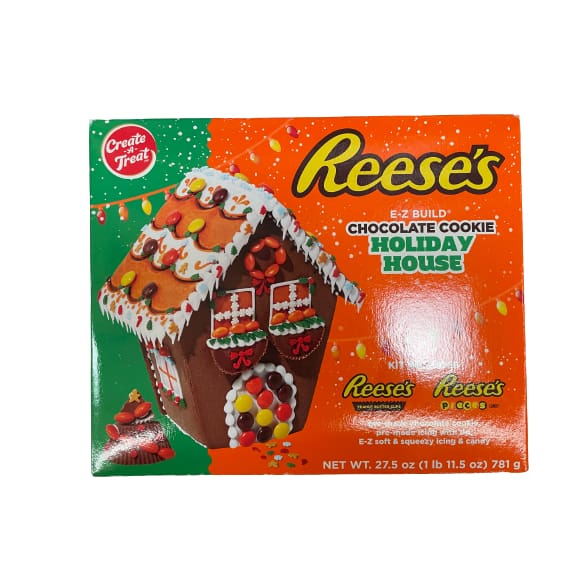 Holiday Create-A-Treat Cookie Decorating Kit REESE’S EZ-Build Medium House Kit 27.5oz - Holiday Create-A-Treat