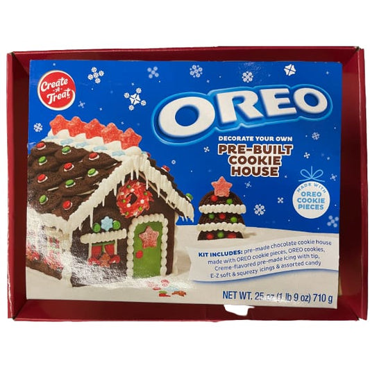 Holiday OREO Chocolate Cookie Kit Create A Treat Pre-Built House Kit 25 oz - OREO