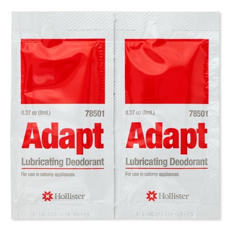 Hollister Adapt Lubricant/Deod Pack Box of 50 - Ostomy >> Ostomy Accessories - Hollister