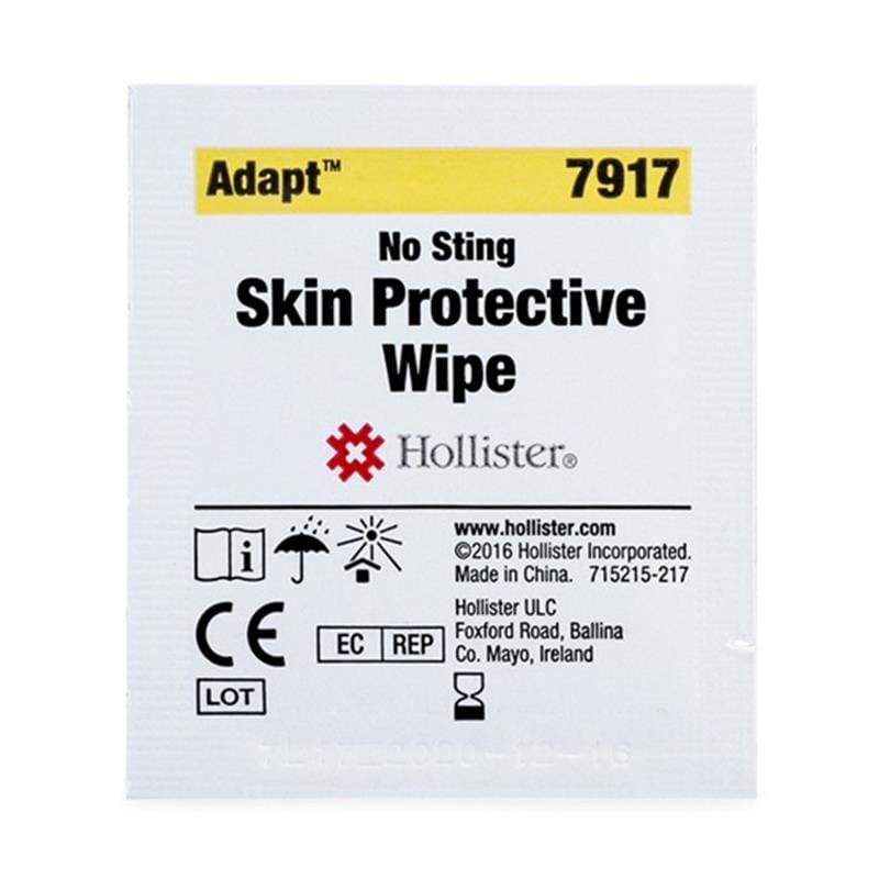 Hollister Skin Gel Protective Wipes Box of 50 - Ostomy >> Ostomy Accessories - Hollister