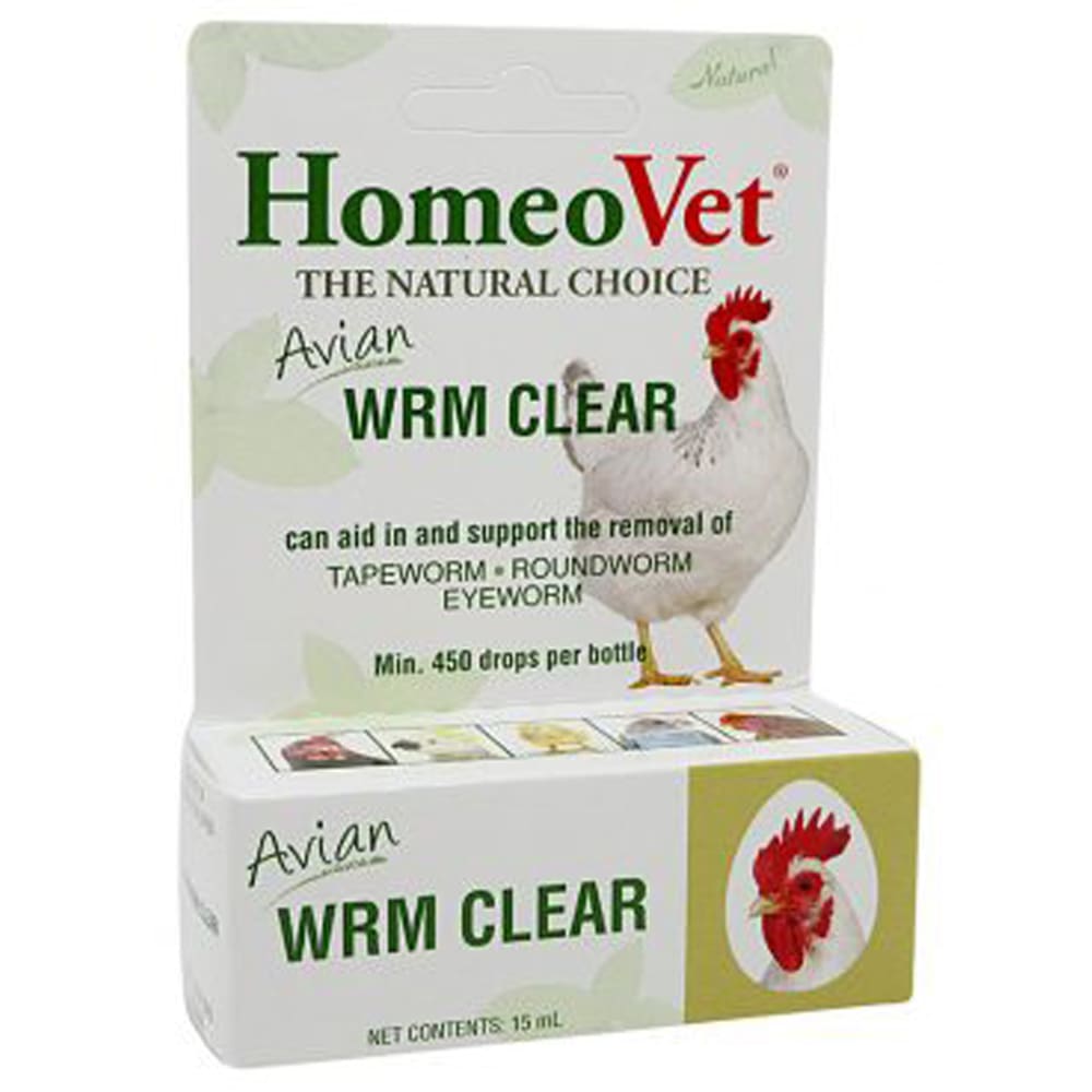 HomeoPet Avian WRM Clear Dewormer 0.5 fl. oz - Pet Supplies - HomeoPet