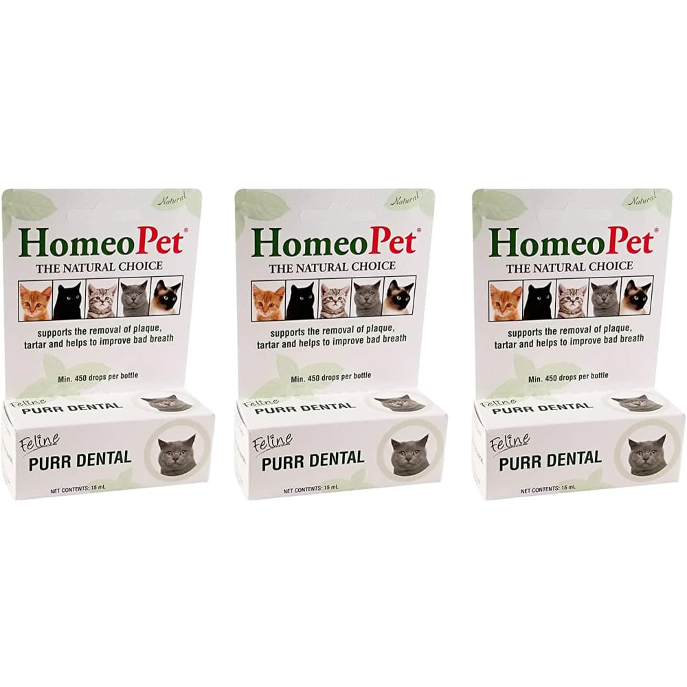 HomeoPet Feline Purr Dental for Cats 0.51 Fl. oz - Pet Supplies - HomeoPet