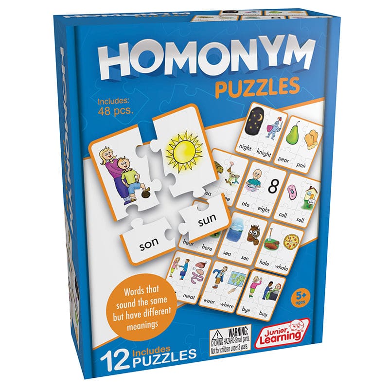 Homonym Puzzles (Pack of 6) - Language Arts - Junior Learning