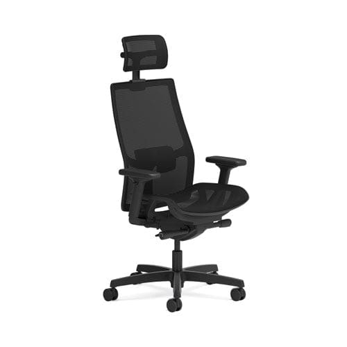 HON Ignition 2.0 4-way Stretch Mesh Back And Seat Task Chair Supports Up To 300 Lb 17 To 21 Seat Black Seat Black Base - Furniture - HON®
