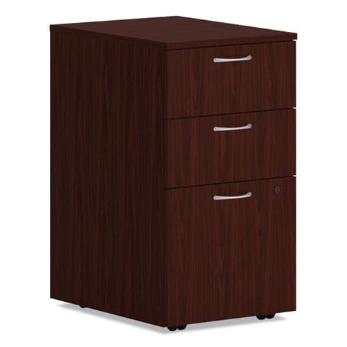 HON Mod Mobile Pedestal Left Or Right 3-drawers: Box/box/file Legal/letter Traditional Mahogany 15 X 20 X 28 - Furniture - HON®