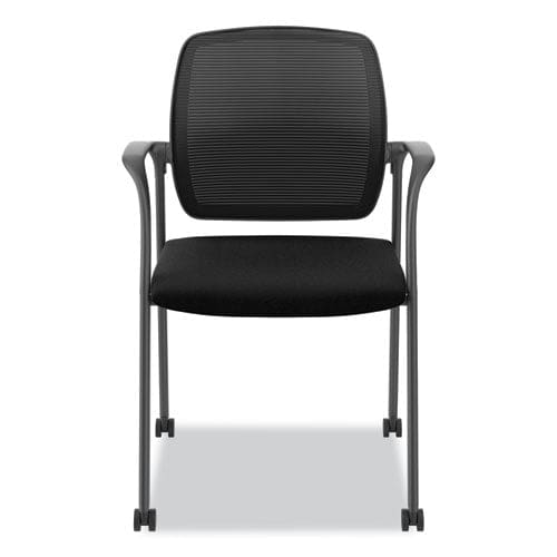 HON Nucleus Series Recharge Guest Chair Supports Up To 300 Lb 17.62 Seat Height Black Seat/back Black Base - Furniture - HON®