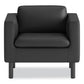 HON Parkwyn Series Club Chair 33 X 26.75 X 29 Black Seat Black Back Black Base - Furniture - HON®