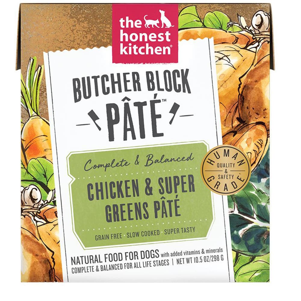 Honest Kitchen Dog Butcher Block Pate Chicken and Super Grains 10.5oz. (Case of 6) - Pet Supplies - Honest Kitchen