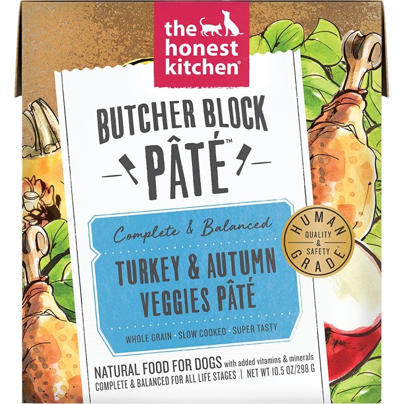 Honest Kitchen Dog Butcher Block Pate Turkey and Autumn Veggies 10.5oz. (Case of 6) - Pet Supplies - Honest Kitchen