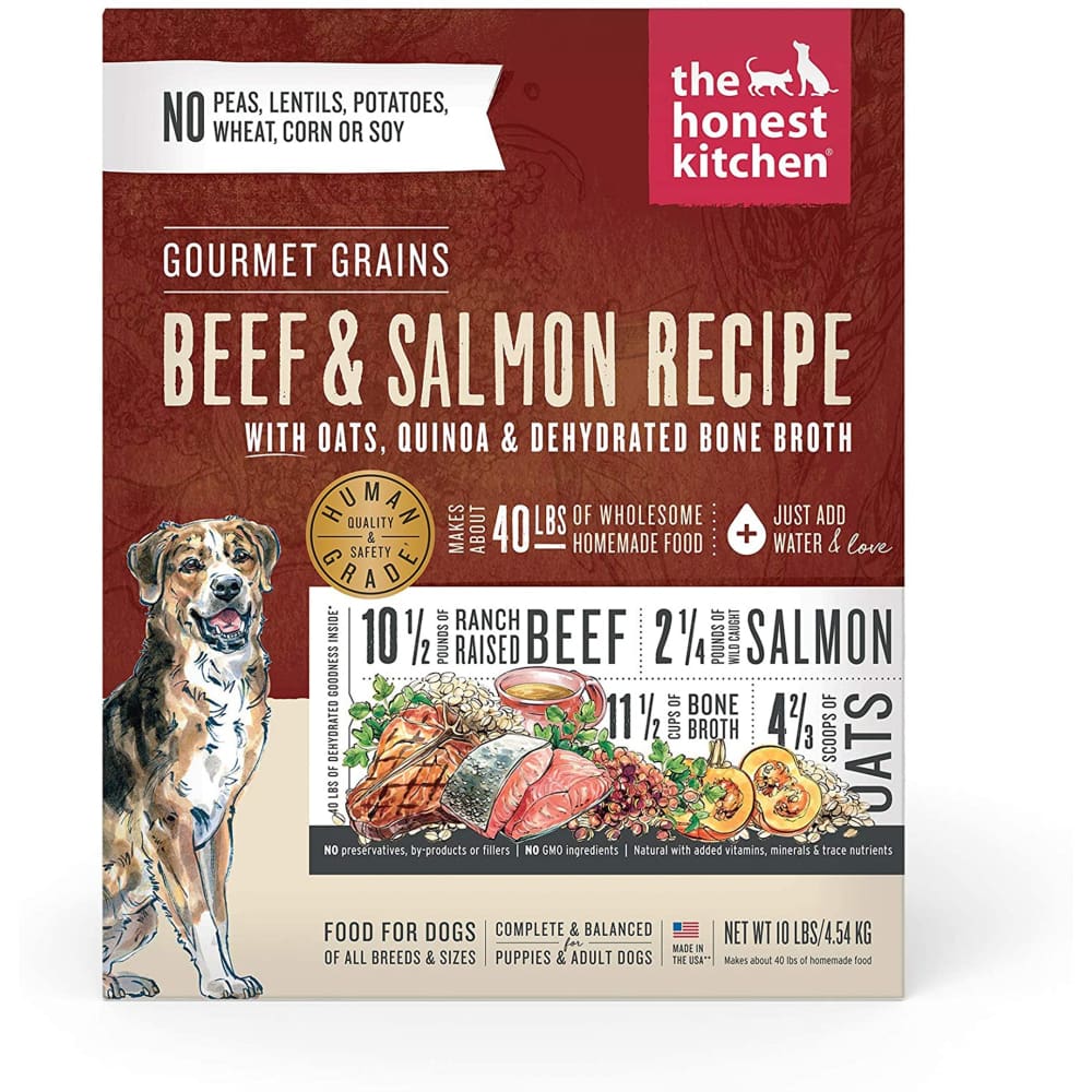Honest Kitchen Dog Gourmet Grain Beef and Salmon 10lbs. Box - Pet Supplies - Honest Kitchen