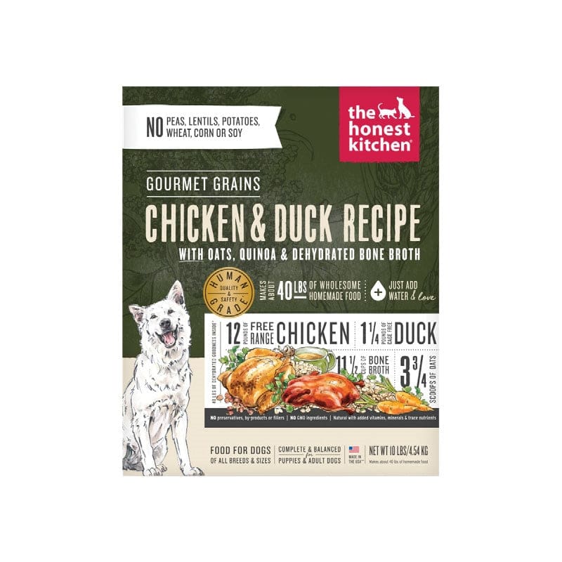 Honest Kitchen Dog Gourmet Grain Chicken and Duck 10lbs. Box - Pet Supplies - Honest Kitchen