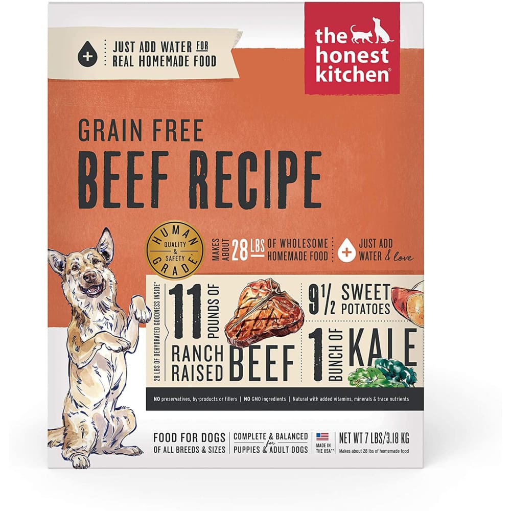 Honest Kitchen Dog Grain Free Beef 7lbs. Box. - Pet Supplies - Honest Kitchen