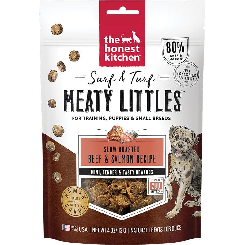 Honest Kitchen Dog Surf and Turf Meaty Lils Beef and Salmon 4oz. - Pet Supplies - Honest Kitchen