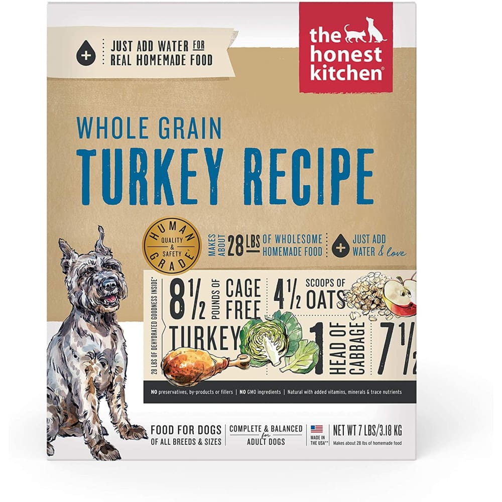 Honest Kitchen Dog Whole Grain Turkey 7lbs. Box. - Pet Supplies - Honest Kitchen