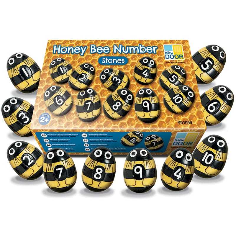 Honey Bee Number Stones - Numeration - Yellow Door Us LLC