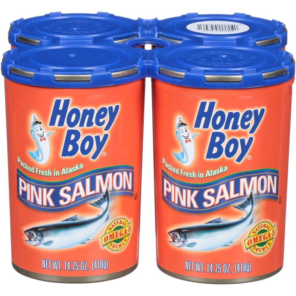 Honey Boy Pink Salmon (14.75 oz. 4 pk.) - Canned Foods & Goods - Honey Boy