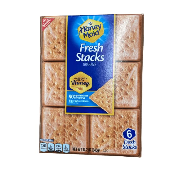 HONEY MAID Honey Maid Fresh Stacks Graham Crackers, 1 Box of 6 Stacks, 12.2 oz