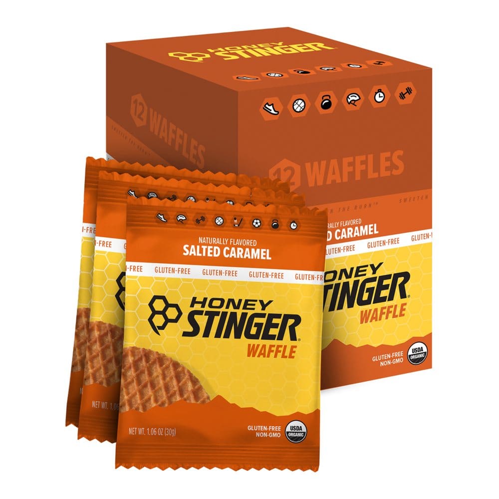 Honey Stinger Gluten Free Waffle Box Pack Salted Caramel (12 ct.) - Diet Nutrition & Protein - Honey Stinger