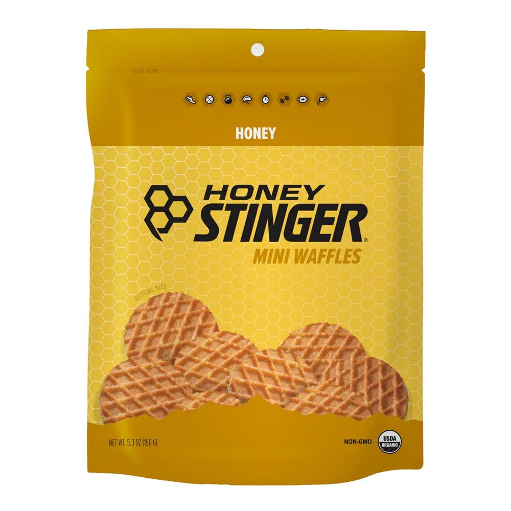 Honey Stinger Mini Waffles Honey (5.3 oz.) - Diet Nutrition & Protein - Honey Stinger