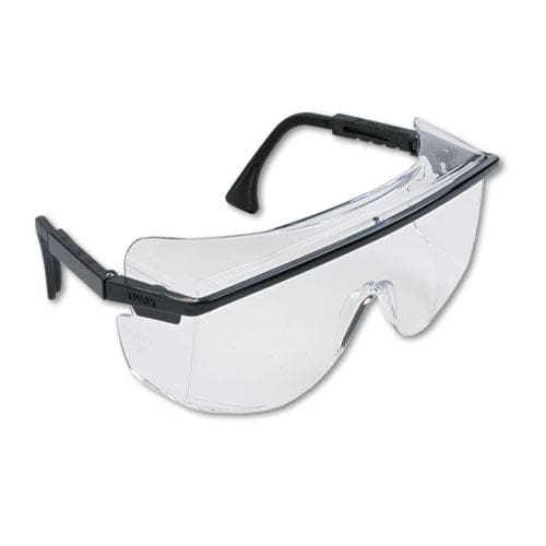 Honeywell Uvex Astro Otg 3001 Wraparound Safety Glasses Black Plastic Frame Clear Lens - Office - Honeywell Uvex™