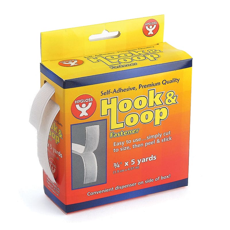 Hook & Loop Fastener Roll 3/4X5Yd (Pack of 2) - Velcro - Hygloss Products Inc.