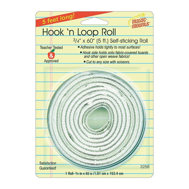 Hook N Loop 3/4In X 60In Roll (Pack of 8) - Velcro - Miller Studio