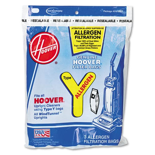 Hoover Commercial Disposable Allergen Filtration Bags For Commercial Windtunnel Vacuum 3/pack - Janitorial & Sanitation - Hoover® Commercial