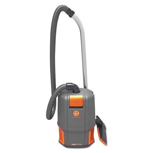 Hoover Commercial Hushtone Backpack Vacuum 6 Qt Tank Capacity Gray/orange - Janitorial & Sanitation - Hoover® Commercial
