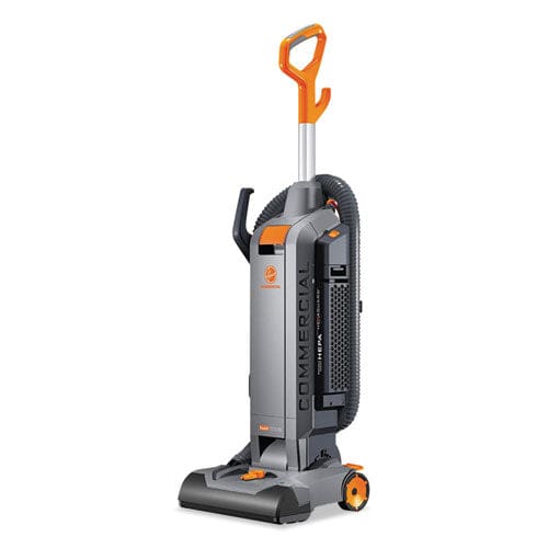 Hoover Commercial Hushtone Vacuum Cleaner With Intellibelt 13 Cleaning Path Gray/orange - Janitorial & Sanitation - Hoover® Commercial