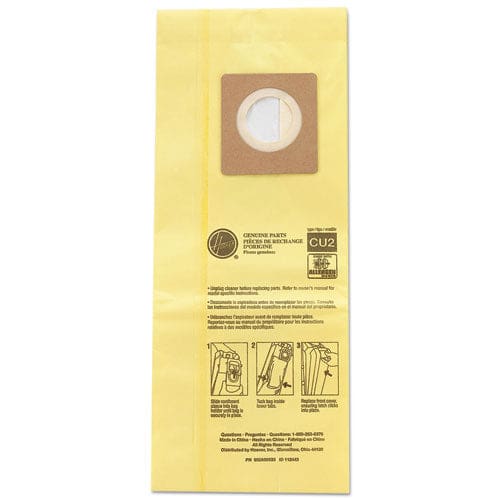 Hoover Coomercial Hushtone Vacuum Bags Yellow 10/pack - Janitorial & Sanitation - Hoover® Commercial