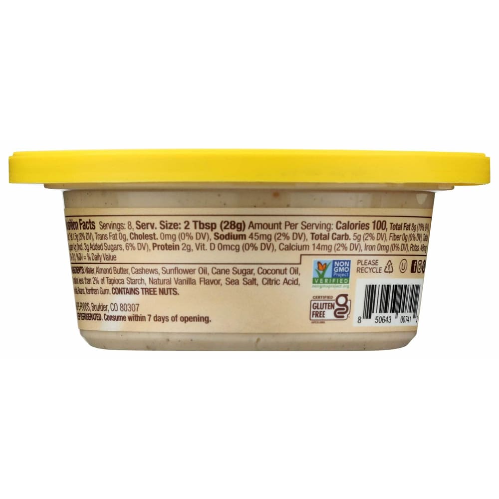 HOPE Grocery > Refrigerated HOPE: Vanilla Bean Cashew Almond Dip, 8 oz