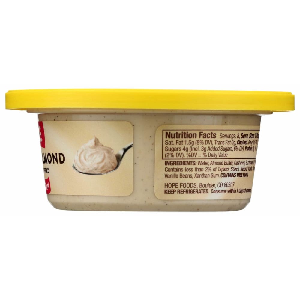 HOPE Grocery > Refrigerated HOPE: Vanilla Bean Cashew Almond Dip, 8 oz