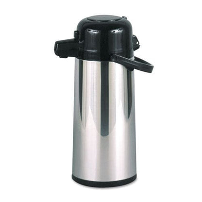 Hormel Commercial Grade 2.2 L Airpot With Push-button Pump Stainless Steel/black - Food Service - Hormel