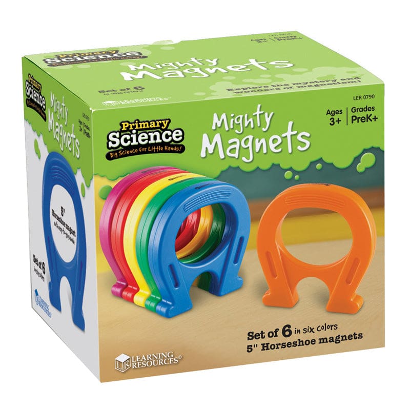 Horseshoe-Shaped Magnets Set Of 6 - Magnetism - Learning Resources