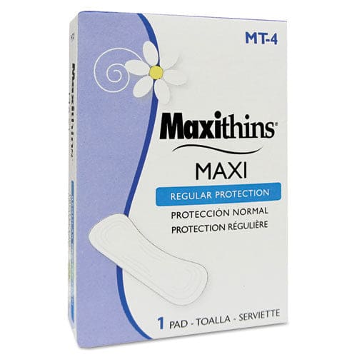 HOSPECO Maxithins Vended Sanitary Napkins #4 Maxi 250 Individually Boxed Napkins/carton - Janitorial & Sanitation - HOSPECO®