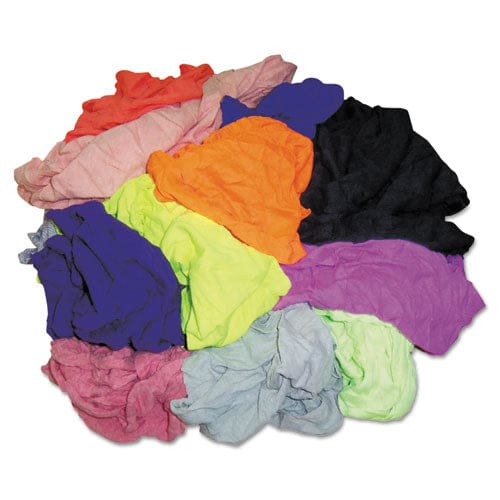 HOSPECO New Colored Knit Polo T-shirt Rags Assorted Colors 10 Pounds/carton - Janitorial & Sanitation - HOSPECO®