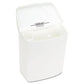 HOSPECO Wall Mount Sanitary Napkin Receptacle-ppc 1 Gal Ppc Plastic White - Janitorial & Sanitation - HOSPECO®