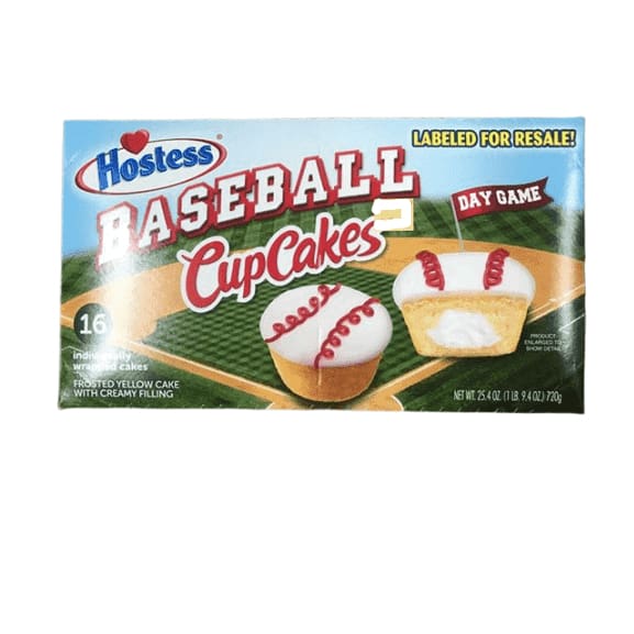 Hostess Baseball Cupcakes, 25.4 oz. - ShelHealth.Com