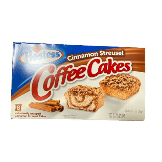 HOSTESS HOSTESS Coffee Cakes, Cinnamon Coffee Cake, Topped with Streusel, 8 count, 11.6 oz