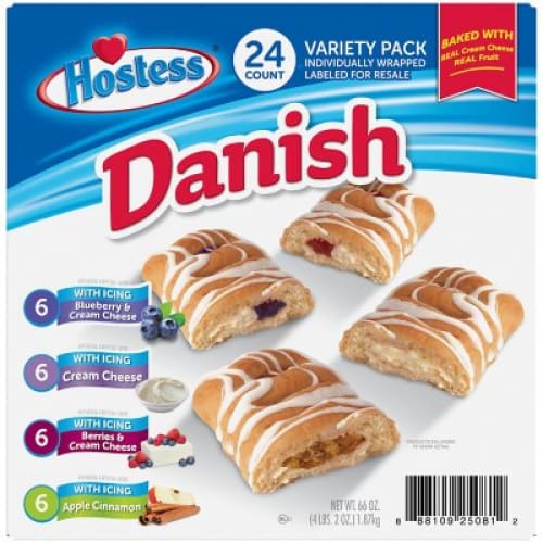 Hostess Danish Claw Variety Pack (24 ct.) - Hostess