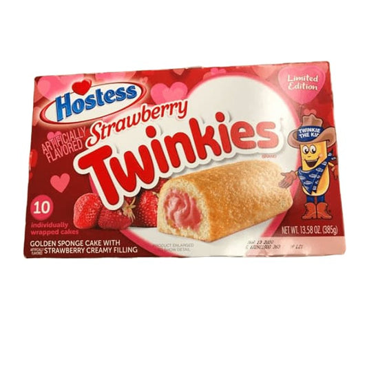 Hostess Strawberry Twinkies, Valentine's Day Limited Edition, 13.58 oz - ShelHealth.Com