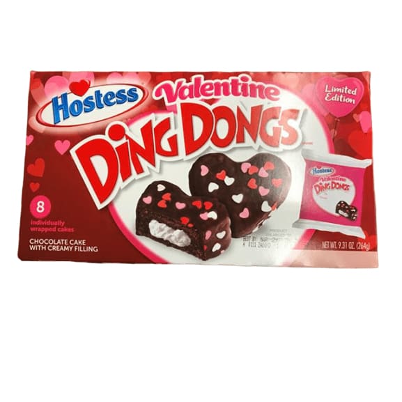 Hostess Valentine Ding Dongs, Valentine's Day Limited Edition, 9.31 oz - ShelHealth.Com