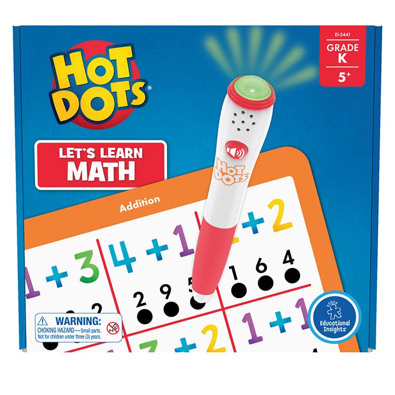 Hot Dots Lets Learn Gr K Math - Hot Dots - Learning Resources