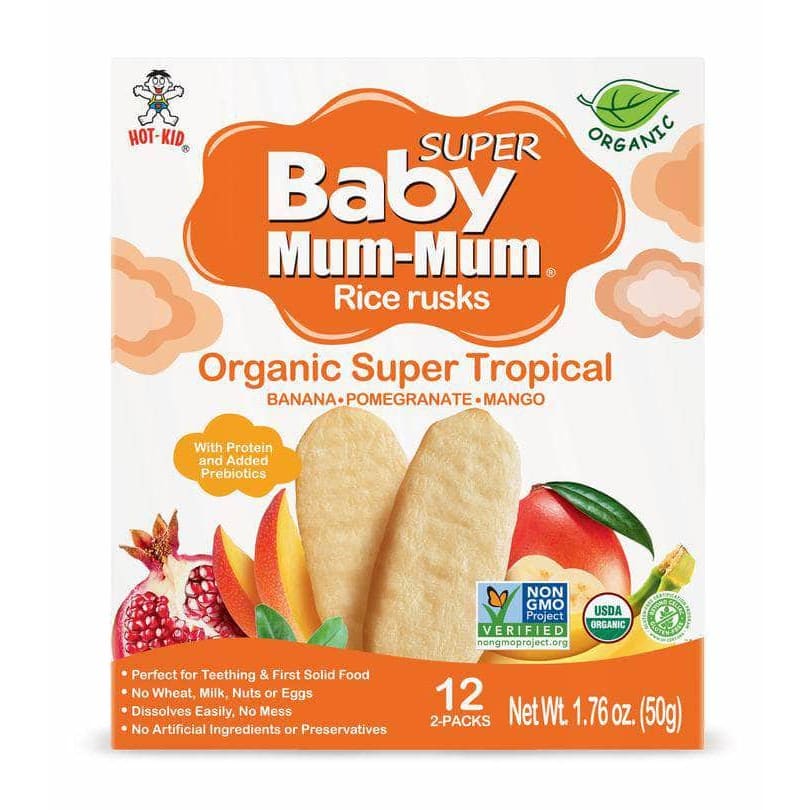 HOT KID Hot Kid Teether Baby Tropical Org, 1.76 Oz