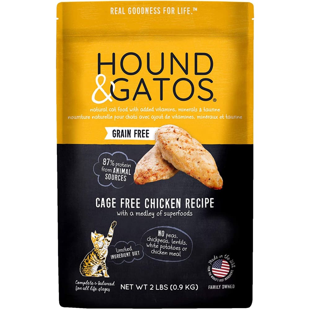 Hound and Gatos Cat Grain Free Chicken 2Lb - Pet Supplies - Hound and Gatos