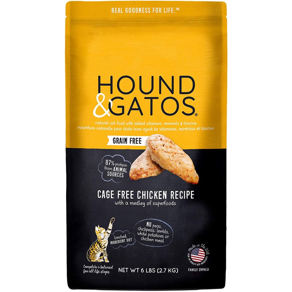 Hound and Gatos Cat Grain Free Chicken 6Lb - Pet Supplies - Hound and Gatos