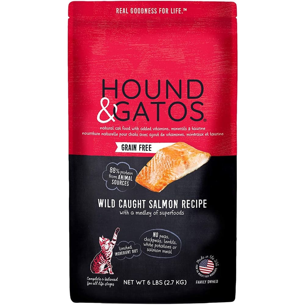 Hound and Gatos Cat Grain Free Salmon 6Lb - Pet Supplies - Hound and Gatos