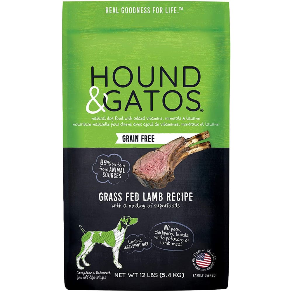 Hound and Gatos Dog Ancient Grains Lamb 12Lb - Pet Supplies - Hound and Gatos